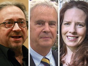 Westmount mayor candidates, from left: Beryl Wajsman, Patrick Martin and Christina Smith.