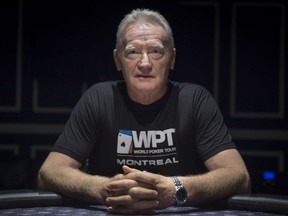 Former Canadiens great Larry Robinson in Kahnawake prior to participating in a poker tournament on Sunday, October 29, 2017.