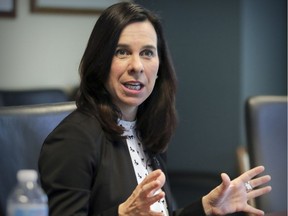 Projet Montréal mayoral candidate Valérie Plante meets with the Montreal Gazette editorial board on Monday, Oct. 30, 2017.