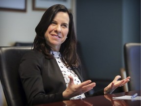 Projet Montréal mayoral candidate Valérie Plante meets with the Montreal Gazette editorial board in Montreal Monday October 30, 2017.