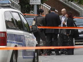 Police investigate the death of Catherine de Boucherville in her LaSalle home July 5, 2012. The woman's husband, Ahmad Nehme, was arrested soon after.