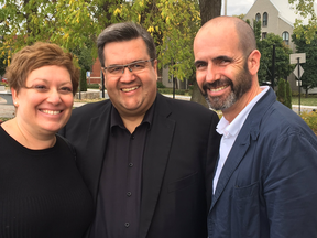 Galit Baram, consul general of Israel to Toronto and Western Canada, tweeted a photo of herself, Coderre and Ziv Nevo Kulman, consul general of Israel in Montreal on Sunday, Oct. 8, 2017.