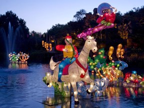 Three sections of the Botanical Garden are illuminated during the annual Garden of Lights.