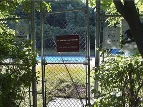 The pool on Mount Royal behind the Royal Victoria Hospital was closed in 2013.