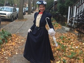 Projet Montréal leader Valérie Plante is a credible Mary Poppins on Halloween.