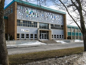 St. Thomas High School, seen in a file photo, is close to the school’s 1,333 capacity, but it is still one of the schools in the consultation process for closure/mergers.