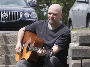 Dorval roots rock artist Dale Boyle, pictured, shares the stage with blues man Kevin Mark, this Friday night.