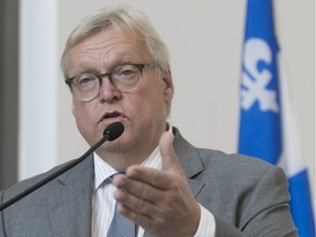 File photo of Quebec Health Minister Gaétan Barrette.