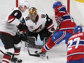 The Montreal Canadiens host the Arizona Coyotes at the Bell Centre, Thursday Nov. 16, 2017.
