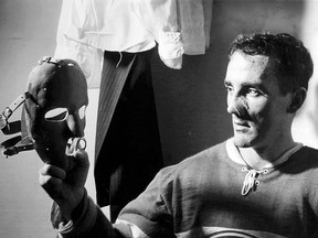 Montreal Canadiens goalie Jacques Plante revolutionized the game of hockey on Nov. 1, 1959, when, after suffering a cut from a backhand shot to the face he returned to the ice wearing a mask for protection.
