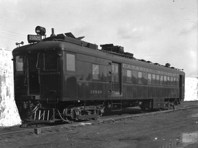 Canadian National Railway's No. 15820 diesel-powered locomotive.