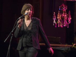 Betty Bonifassi is seen in performance in Montreal on Dec. 6, 2014.