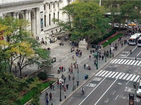 The main branch of the New York Public Library