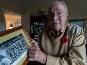 War medals belonging to Dave McCrindle, 95, a veteran of the Second World War who served with the 35th Battery from Sherbrooke.