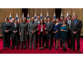 Mayor Valérie Plante announced her executive committee at Montreal City Hall on Monday, Nov. 20, 2017.