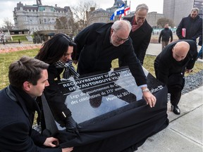 Montreal Mayor Valérie Plante and dignitaries inaugurated the public space at the Champs de Mars métro station Nov. 20, 2017.