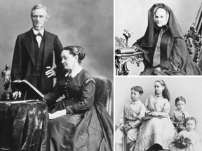 Portraits taken in Montreal of Jefferson Davis (President of the Confederacy, 1861-65) and his wife, Varina (1867); the Davis children (also in 1867); and Davis's mother-in-law, Margaret Louisa Howell (1865). Margaret Louisa Howell died in Nov. 1867 and is buried in Mount Royal Cemetery.