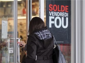 Quebec retailers have adopted the American Black Friday shopping day.