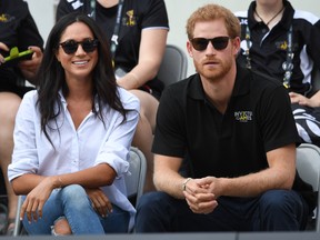 Prince Harry and Meghan Markle announced their engagement Monday.  Prince Harry and girlfriend Meghan Markle pictured together at the Invictus Games in Toronto, Canada on September 25th 2017. Credit: Mirrorpix/Cover Images ORG XMIT: wenn32367356