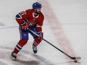 Canadiens defenceman David Schlemko skates across centre ice during game last season against the Ottawa Senators at the Bell Centre.