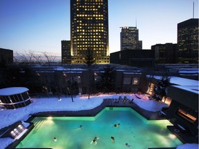 The Hotel Bonaventure's heated outdoor pool
