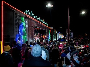 The 2015 CP Holiday Train in Beaconsfield.