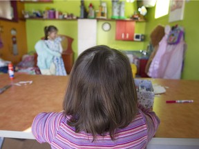 Kids attend a CPE (Centres de la petite enfance) in Montreal in this file photo.