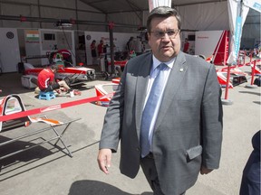 Former mayor Denis Coderre, seen on July 28, 2017, stands by his Formula E race, describing it as "exceptional."