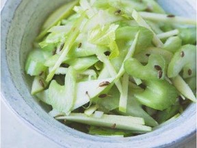 Celery, apple, and herbs make a lively Dutch salad.
