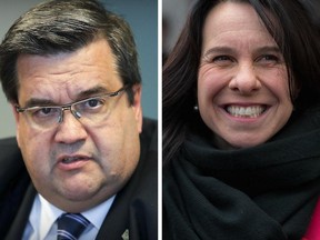 Incumbent Montreal Mayor Denis Coderre and Valérie Plante face off in Sunday's election.