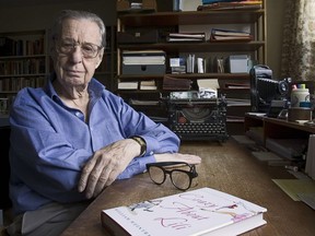 William Weintraub at home in Westmount in 2005: the writer, filmmaker died Nov. 6, 2017.