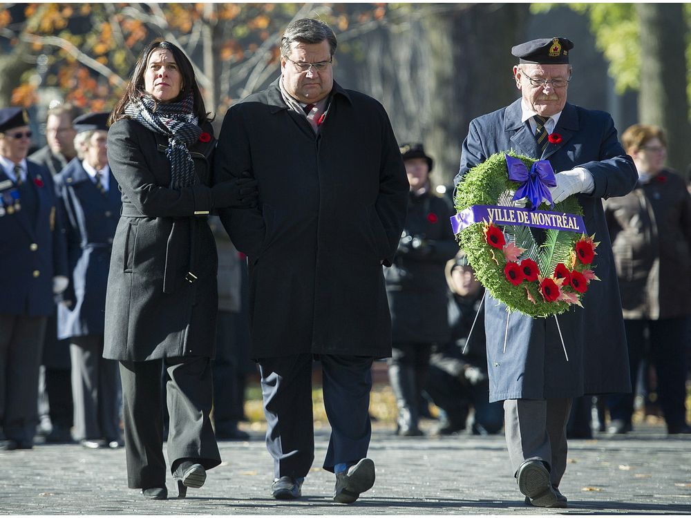 Plante, Coderre arm in arm to honour veterans on Remembrance Day ...