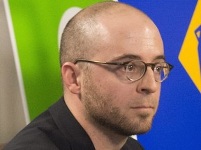 Sol Zanetti of Option nationale is seen in a 2015 file photo.