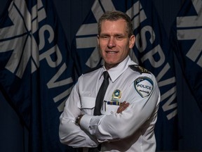 Only two weeks into his one-year posting as new head of the SPVM, Martin Prud'homme is already signalling change, meeting with the media and reinstating Ian Lafrenière as the head of Montreal police communications. (Dave Sidaway / MONTREAL GAZETTE)