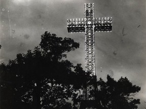 The cross atop Mount Royal, commissioned by the Société St. Jean Baptiste to commemorate the founding of Montreal in 1642, was lit for the first time on Christmas Eve, 1924.