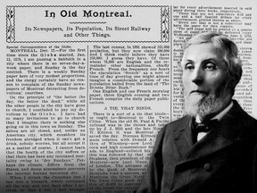 Harlan Page Hall (1838-1907), founder of the St. Paul Dispatch, recounted his visit to Montreal in The Saint Paul Globe of Dec. 19, 1897. It was reprinted in The Gazette eight days later.