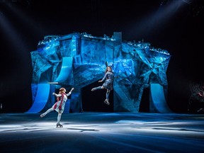 Eighteen of Crystal's 40 performers are professional skaters, and the other 22 are acrobats.