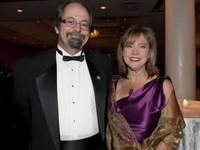 Judy Kelley with husband Geoffrey Kelley at a fundraiser for the Lakeshore General Hospital Foundation.