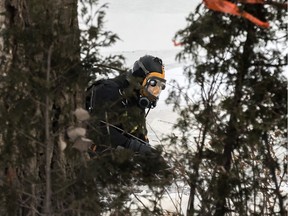 Divers confirmed there was no one inside a vehicle that sank in Rivieres des Prairies Jan. 2, 2018.