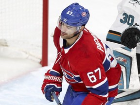 Canadiens' Max Pacioretty reacts after being unable to score on a breakaway during first period Tuesday night at the Bell Centre.