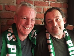Ken Doran, left, and Leonard Yelle are the minds behind the Hudson Brouhaha, a four-show series in which Montreal standups take centre stage.