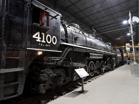The Exporail exhibit Iron and Ice includes a steam-powered locomotive that once pushed a 224,000-pound rotary snowplow methodically down the track.