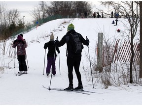 Cross-country skiing and tobogganing are among the winter activities seen at Cap-St-Jacques Nature Park in Pierrefonds.
