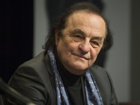 Charles Dutoit is seen at a press conference in Montreal on Monday, Feb. 23, 2015.