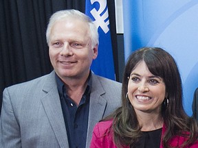 Jean-François Lisée and Véronique Hivon.