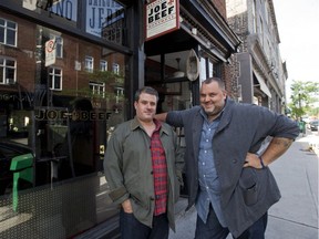 Fred Morin, left, and David McMillan at their restaurant Joe Beef in 2011