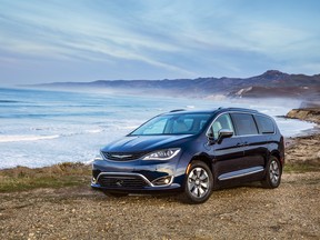 The Chrysler Pacifica Hybrid is one of the hybrid cars on show at the Montreal International Auto Show.