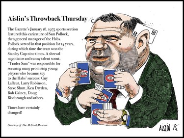 This week's throwback Thursday cartoon from Aislin takes us back to 1975