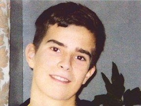David fortin, 14, missing teen. Photo courtesy Sûreté du Québec