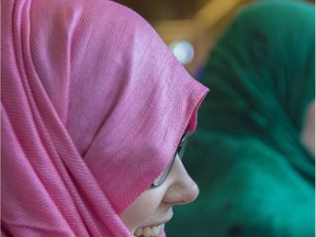 The hijab, shown in this file photo, is a routine part of the wardrobe of many Muslim women.